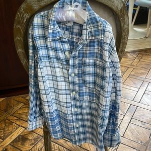 Blue plaid Button-down shirt